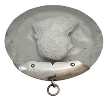 Louis XVIII Sulphide Portrait Cut Glass Roundel, After Desprez of Paris.