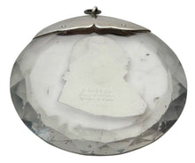Louis XVIII Sulphide Portrait Cut Glass Roundel, After Desprez of Paris.