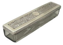 George IV Silver and Cut Glass Dressing Table Box. London 1829 Archibal Douglas. 2.3 troy ounces.