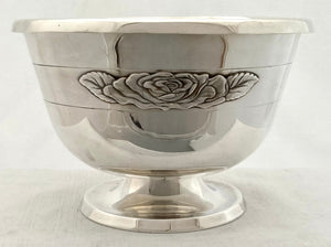 Elizabeth II Silver Rose Bowl. London 1976 Algernon Asprey. 19 troy ounces