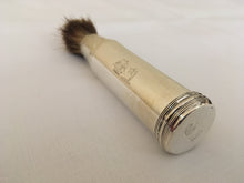 Georgian, George IV, crested silver shaving brush. London 1824 John Reily.