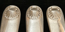 Georgian, George IV, set of Six Silver Fiddle & Shell Pattern Dessert Forks. London 1823 George Piercy. 8.8 troy ounces.