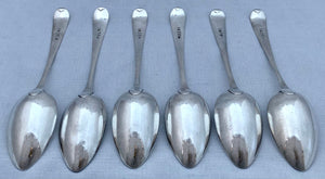 Georgian, George III, Six Scottish Silver Tablespoons. Edinburgh 1797. 13 troy ounces.