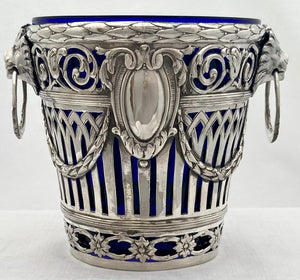 Edwardian Silver Ice Bucket. London 1903 Edwin Thomas Bryant. 10.9 troy ounces.