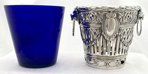 Edwardian Silver Ice Bucket. London 1903 Edwin Thomas Bryant. 10.9 troy ounces.