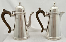 Edward VIII Silver Cafe au Lait Set. London 1936 Crichton Brothers. 38.6 troy ounces.