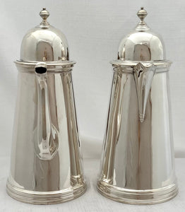 Edward VIII Silver Cafe au Lait Set. London 1936 Crichton Brothers. 38.6 troy ounces.