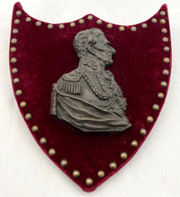 19th Century Duke of Wellington Large Shield Mounted Relief Plaque.