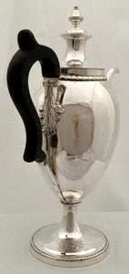 Georgian, George III,  Old Sheffield Plate Pedestal Coffee Pot, circa 1800.