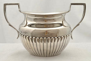 A Victorian Silver Sugar Bowl. London 1897 Charles Boyton II. 7.8 troy ounces.