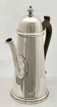 Elizabeth II, Queen Anne Style, Silver Coffee Pot. London 1958 Nayler Brothers. 18 troy ounces.