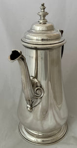 Georgian, George II, Silver Coffee Pot. London 1753 William Shaw & William Priest. 24 troy ounces.