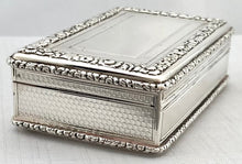 Victorian Silver Table Snuff Box. London 1847 Edward Edwards II. 5.3 troy ounces.
