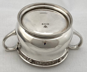 Elizabeth II Four Piece Celtic Pattern Silver Tea Service. London 1957/59 Garrard & Co. 56 troy ounces.