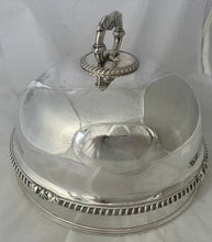 Early Victorian Silver Plated & Crested Game Meat Dome. Matthew Boulton, circa 1850.