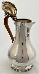 Edwardian Silver Hot Water Jug, London 1907 Holland, Aldwinckle & Slater. 12.6 troy ounces.
