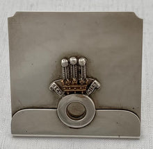 Regimental Menu Card Holder for the 14th Sikh Regiment, King George's Own Ferozepore Sikhs.