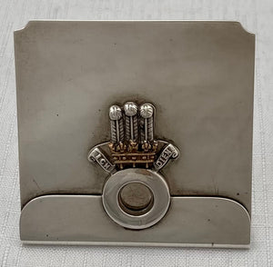 Regimental Menu Card Holder for the 14th Sikh Regiment, King George's Own Ferozepore Sikhs.
