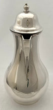 Edwardian Silver Hot Water Jug. London 1906 Goldsmiths & Silversmiths Co. 13.9 troy ounces.
