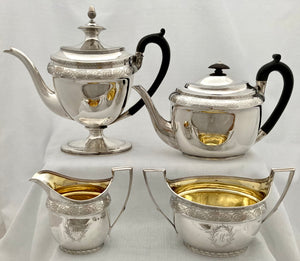 Georgian, George III, Silver Tea & Coffee Service. London 1800 John Emes. 59 troy ounces.