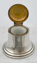 Edwardian Silver Bell Inkwell. Birmingham 1908 Asprey & Co.