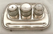 Georgian, George III, Crested Silver Inkstand. London 1816 J. E. Terrey & Co. 25 troy ounces.