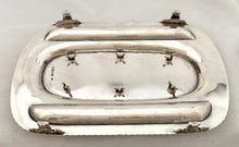 Georgian, George III, Crested Silver Inkstand. London 1816 J. E. Terrey & Co. 25 troy ounces.