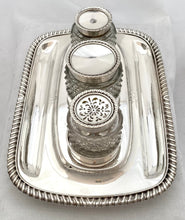 Georgian, George III, Crested Silver Inkstand. London 1816 J. E. Terrey & Co. 25 troy ounces.