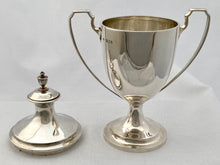 George V Silver Cup & Cover. London 1923 Goldsmiths & Silversmiths Company. 11 troy ounces.