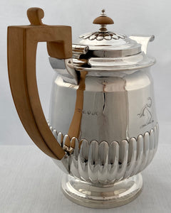Georgian, George IV, Silver Hot Water Jug. London 1820 James Wintle. 20.1 troy ounces.