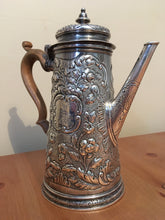 Georgian, George II,  silver coffee pot, London 1731 Gabriel Sleath. 15 troy ounces.