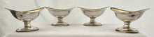 Georgian, George III, Set of Four Silver Pedestal Salts. London 1797 Robert & David Hennell. 9 troy ounces.