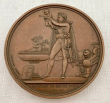 Early 19th Century Bronze Medal of Napoleon and The Baptism of The King of Rome.