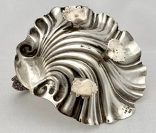 Victorian, Liberty of London,  Silver Plated Shell Dish with Swan Neck Handle.
