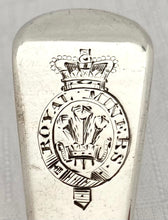 George III Six Silver Regimental Dessert Spoons for The Royal Miners Regiment. London 1811 Joseph Ash. 7.7 troy ounces.