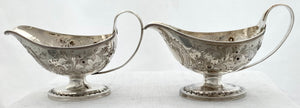 Georgian, George III, Pair of Silver Sauce Boats. London 1800 Godbehere, Wigan & Boult (Bult). 12 troy ounces.