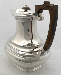 George VI Silver Hot Water Jug. Sheffield 1937 Roberts & Belk. 20 troy ounces.