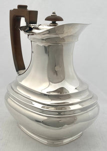 George VI Silver Hot Water Jug. Sheffield 1937 Roberts & Belk. 20 troy ounces.