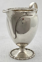 George V, Crested Silver Cream Jug. London 1913 Asprey & Co. Ltd. 2.6 troy ounces.