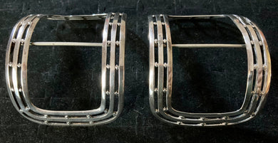 Georgian, George III, Pair of Silver Buckles. London circa 1786 - 1821, William Abdy.
