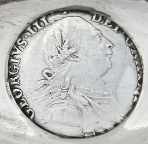 Georgian, George III, Silver Toddy Ladle. 1787 Shilling Inset.