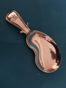 Georgian, George III, silver, kidney shaped caddy spoon. Birmingham 1810 Cocks & Bettridge