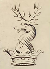 Georgian, George III, Pair of Crested Silver Sauce Ladles. London 1816 Paul Storr. 3.7 troy ounces.