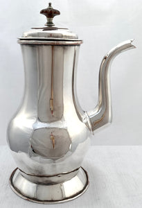 Georgian, George III, Old Sheffield Plate Side Handled Coffee Pot, circa 1770.