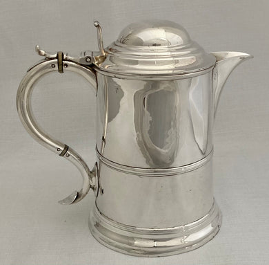 Victorian Silver Plated Tankard Jug in the Georgian Manner.
