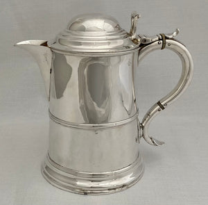 Victorian Silver Plated Tankard Jug in the Georgian Manner.