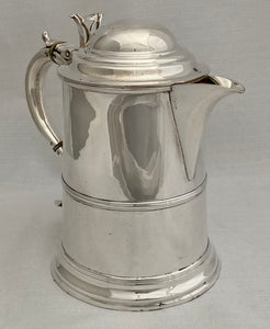 Victorian Silver Plated Tankard Jug in the Georgian Manner.