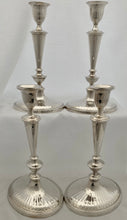 Georgian, George III, Set of Four Silver Candlesticks. Sheffield 1789 John Parsons & Co.