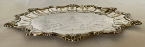 Indian Silver First World War Commemorative Salver for 92nd Punjabis.  Orr Silver of Madras.