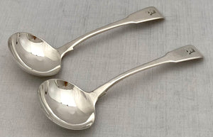 Georgian, George III, Pair of Silver Sauce Ladles. London 1813 Richard Turner. 3.4 troy ounces.